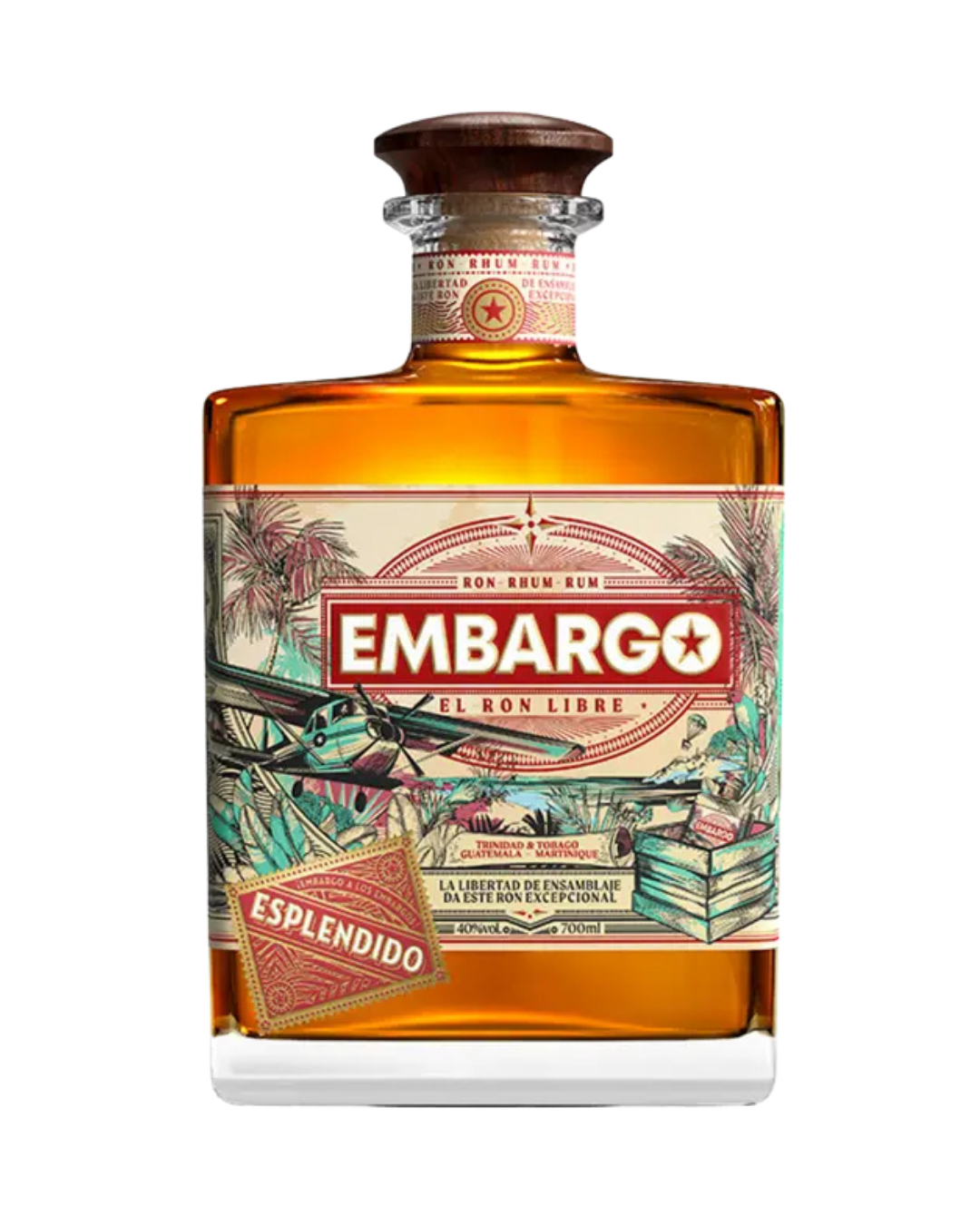 Embargo rum bottle